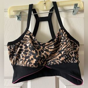 Beach Riot Leopard Print Women's Sports Bra